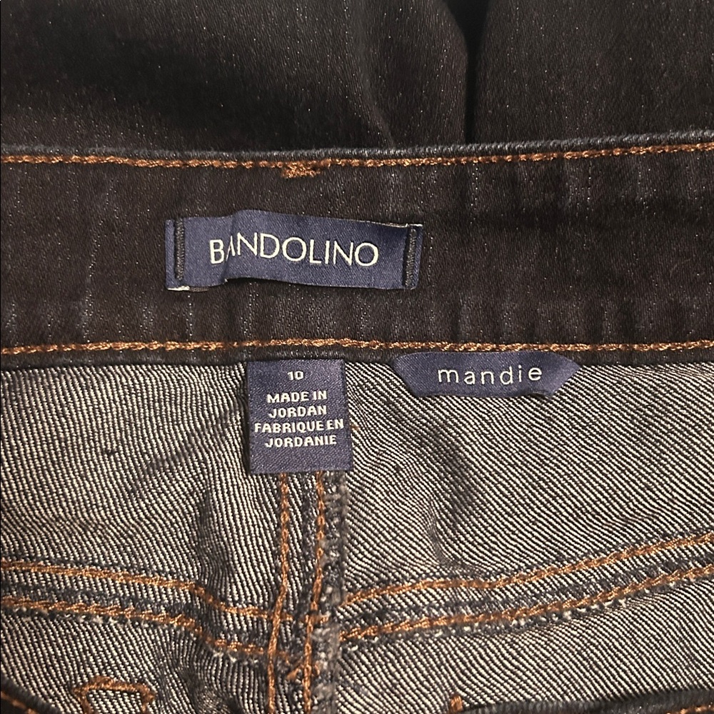 Bandolino Women's Straight Leg Blue Jeans size 10 - Picture 7 of 8